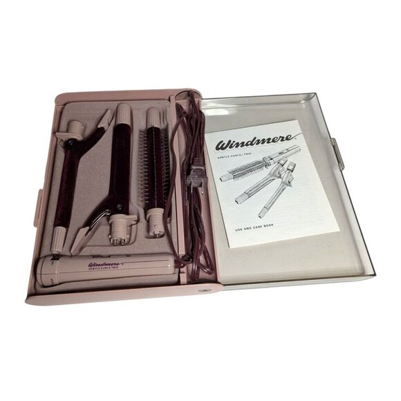 Vintage Windmere Gentle Curls Trio Velvet Flocked Hair Curling Iron Tool - WORKS